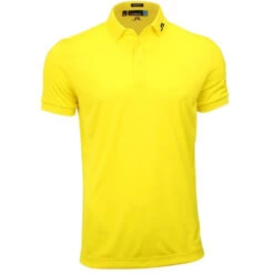 J.Lindeberg J. Lindeberg Tour Tech TX Jersey Yellow Mens Golf Polo