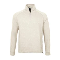 Dunning Natural Hand Mens Golf 1/4 Zip -Optimal Golf Shop 12696 OATMEALHTHR a8fd4be9 2568 439e 9e3e c6418b1ad857