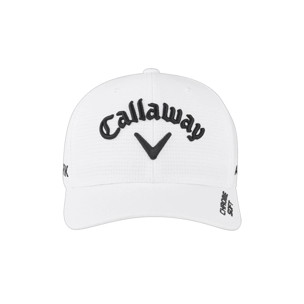 Callaway Tour Authentic FlexFit White Mens Hat 5 Callaway Tour Authentic FlexFit White Mens Hat - Image 3