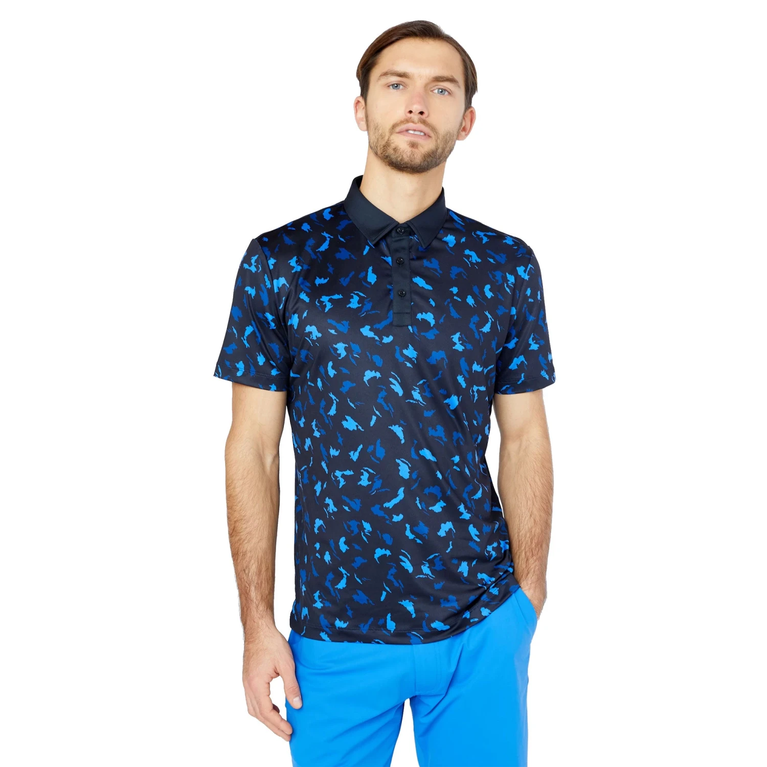 Redvanly Octavia Black Mens Golf Polo 3 Redvanly Octavia Black Mens Golf Polo