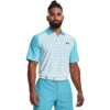 Under Armour Iso-Chill Mix Stripe Mens Golf Polo -Optimal Golf Shop 23914 FRESCOBLUE481 3942b536 0356 46d6 a109 25d8df84432a