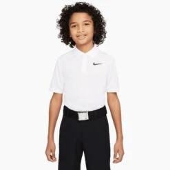 Nike Dri-FIT Victory Big Kids Boys Golf Polo 8 Nike Dri-FIT Victory Big Kids Boys Golf Polo -Optimal Golf Shop 24413 WHITE100