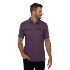 TravisMathew Meet In The Lobby Sweet Grape Mens Golf Polo